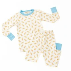 Teddy Long Pajamas - Blue By Luna And Arlo 7 Teddy Long Pajamas - Blue By Luna And Arlo -Luna And Arlo Sales Store teddy long pajamas blue by luna and arlo 767387