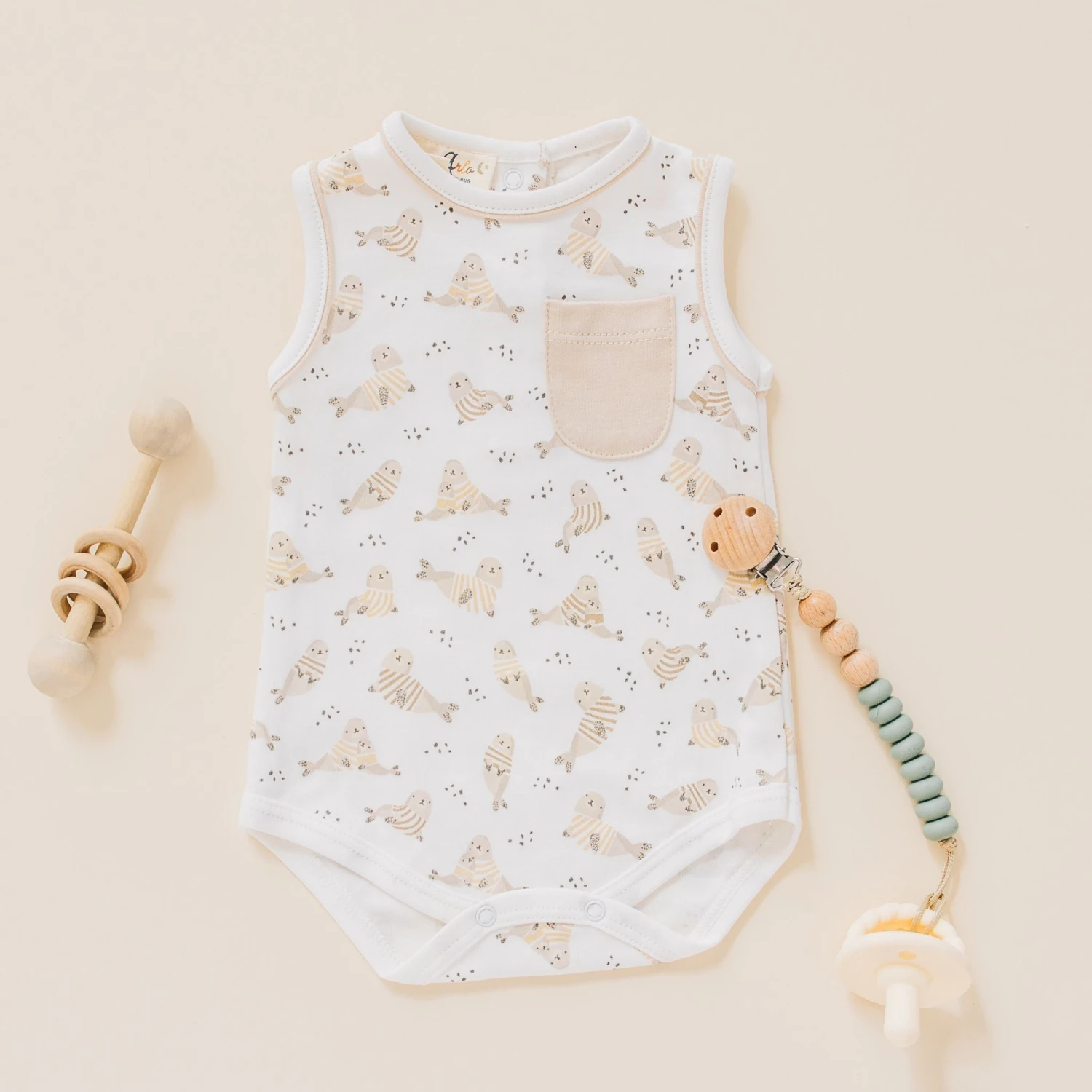 Walrus Cuddles Bodysuit By Luna & Arlo 1 Walrus Cuddles Bodysuit By Luna & Arlo
