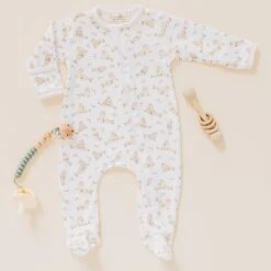 Walrus Cuddles Zip Footie By Luna & Arlo